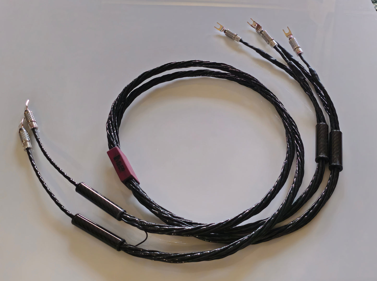 Purple Heart biwire speakerkabel